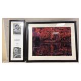Framed Photo Collage and Autumn Landscape Print