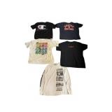 (5) Pop Culture & Branded T-Shirts. Nike,
