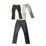 (3) Pairs of Levi Strauss 501 Denim Jeans in