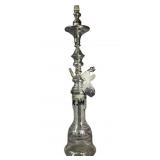 Egyptian Khalil Mamoon Silver-finish Hookah Pipe