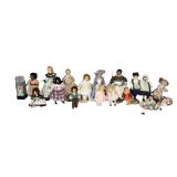 15+ Vintage Porcelain & Bisque Miniature Dolls