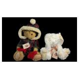 (2) Vintage Boyds Stuffed Bear & Bunny from "The