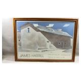Framed vintage exhibition poster titled "Truchas