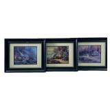 (3) Thomas Kinkade Framed Prints