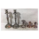 Silverplate Vintage Candle Holders Sheffield,Japan