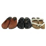 (3) Pairs of Birkenstocks Slide-on Sandals,