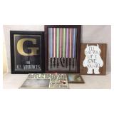 Various Framed Art And Print Pieces