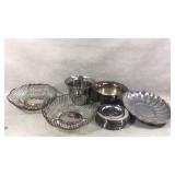 Dishes some are silver plated