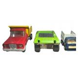 (3) Vintage 1960s-70s Tonka Trucks. Jeep Gladiator