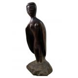 Hand carved iron wood figural sculpture