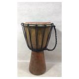 Handcrafted Wooden Djembe With Multicolor Drumhead