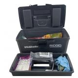 Ridgid A-3 Tool Box With home improvement supplies