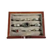 (10) Assorted Sterling Silver & Costume Rings in
