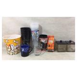 2 Lidded Canisters,Fire Starters,Plastic Glasses