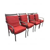 4 Metal Outdoor Patio Chairs with HAMTON BAY