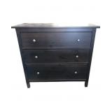 3 Drawer Chocolate Brown Chest of Drawers
