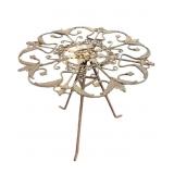 Repurposed Metal Art Sculpture Table