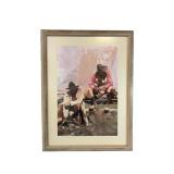 Vintage Oleg Stavrowsky Western Print