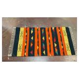 Handwoven Southwestern or Zapotec Wool Rug /