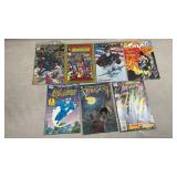 lot of seven assorted comic books from various