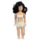 7' Lingerie Lou Plastic Doll Mohair Plastic