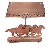Rustic Western Galloping Horse Steel Art Metal