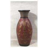 Handcrafted Painted Vase With Floral Motif Design