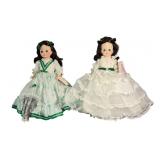 (2) Vintage Madame Alexander 'Scarlett' Dolls