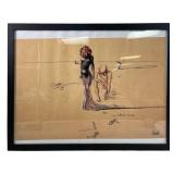 Salvador Dali 'Woman with Flower Head' print