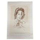 SALVADOR DALI "PORTRAIT OF GALA" ETCHING
