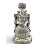 MARKED QING DYNASTY CARVED IVORY CHINESE EMPRESS