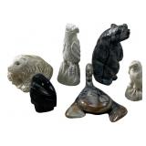 (6) SIGNED HAND CARVED ZUNI FETISHES