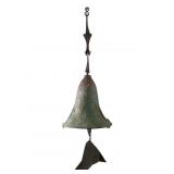 LARGE PAOLO SOLERI ARCOSANTI BRONZE WIND BELL