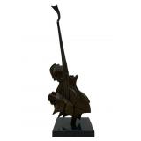 SALVADOR DALI ABSTRACT VIOLIN BRONZE