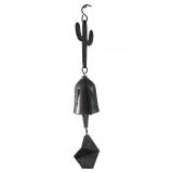 BRONZE PAOLO SOLERI STYLE CACTUS WIND BELL
