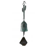 BRONZE PAOLO SOLERI STYLE CACTUS WIND BELL