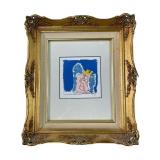 EUGENE JEFFERY GOLD 'ANGLE' LITHOGRAPH