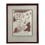 EUGENE JEFFERY GOLD UNTITLED LITHOGRAPH SIGNED