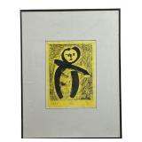 EUGENE JEFFERY GOLD (HEAD OF WOMAN) LITHOGRAPH