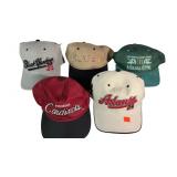 (5) Vintage Souvenir Sporting Event Baseball Caps