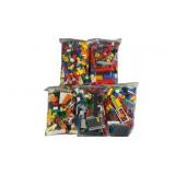 (5) Bulk Bags of Miscellaneous Lego Brick