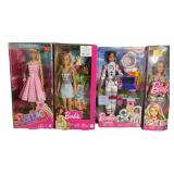 (4) Mattel Barbie Dolls, The Movie, You Can Be