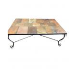 Slate Tile Top Outdoor Coffee /cocktail Table