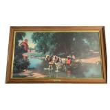 Vtg. Paul Detlefsen 'The Big Moment' Framed Print