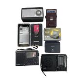 vintage portable and world band radio receivers