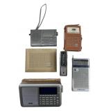 (6) Vintage Portable Short Wave Radios Zenith,