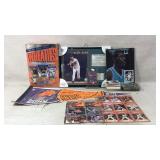 Sports cards, phoenix suns banner, Wheaties box