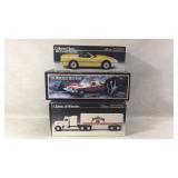Vintage beam decanters 74 Mercedes, 86 corvette,