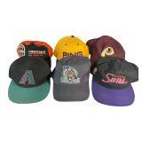 (6) Vintage Souvenir Sporting Event Baseball Caps