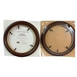 (2) Vintage Tripar Wood Collector Plate Frames